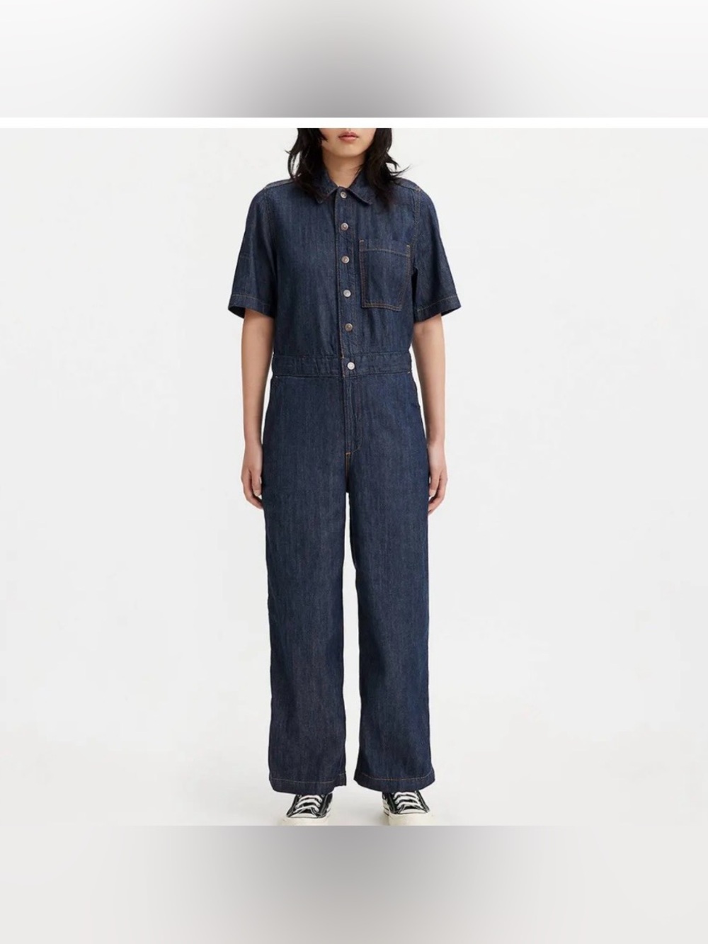 NWT Levi's Short Sleeve Heritage Denim Jumpsuit Size XL